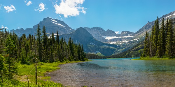 Lazy Summer Afternoon at Lake Josephine -- 10 x 20 ft. Wall Mural by John Freeman